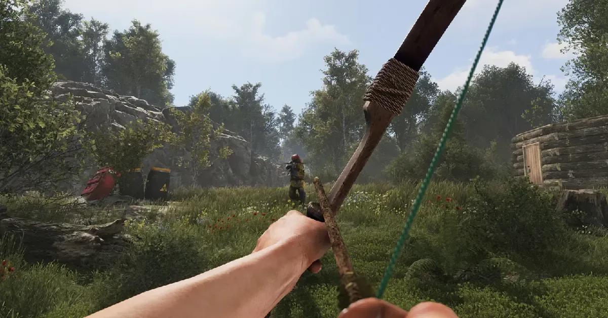 Rust coastal environment with makeshift shelters