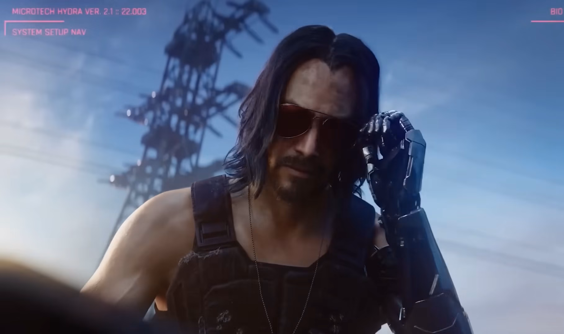 Keannu Reeves as Johnny Silverhand in Cyberpunk 2077